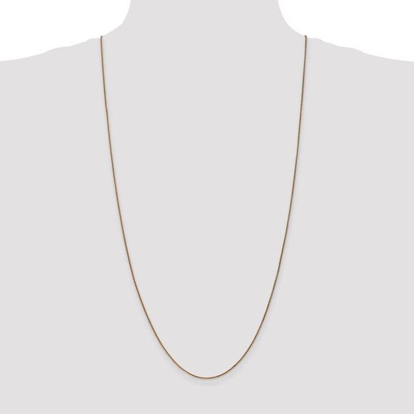 1.2mm 14k Yellow Gold, Diamond Cut Spiga Chain Necklace, 30 Inch - Picture 2 of 8